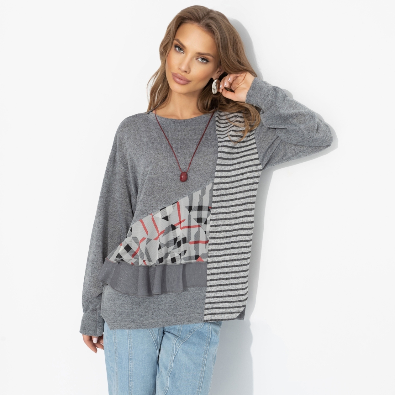 Свитшот комбинированный, Выбираю себя (стайл)