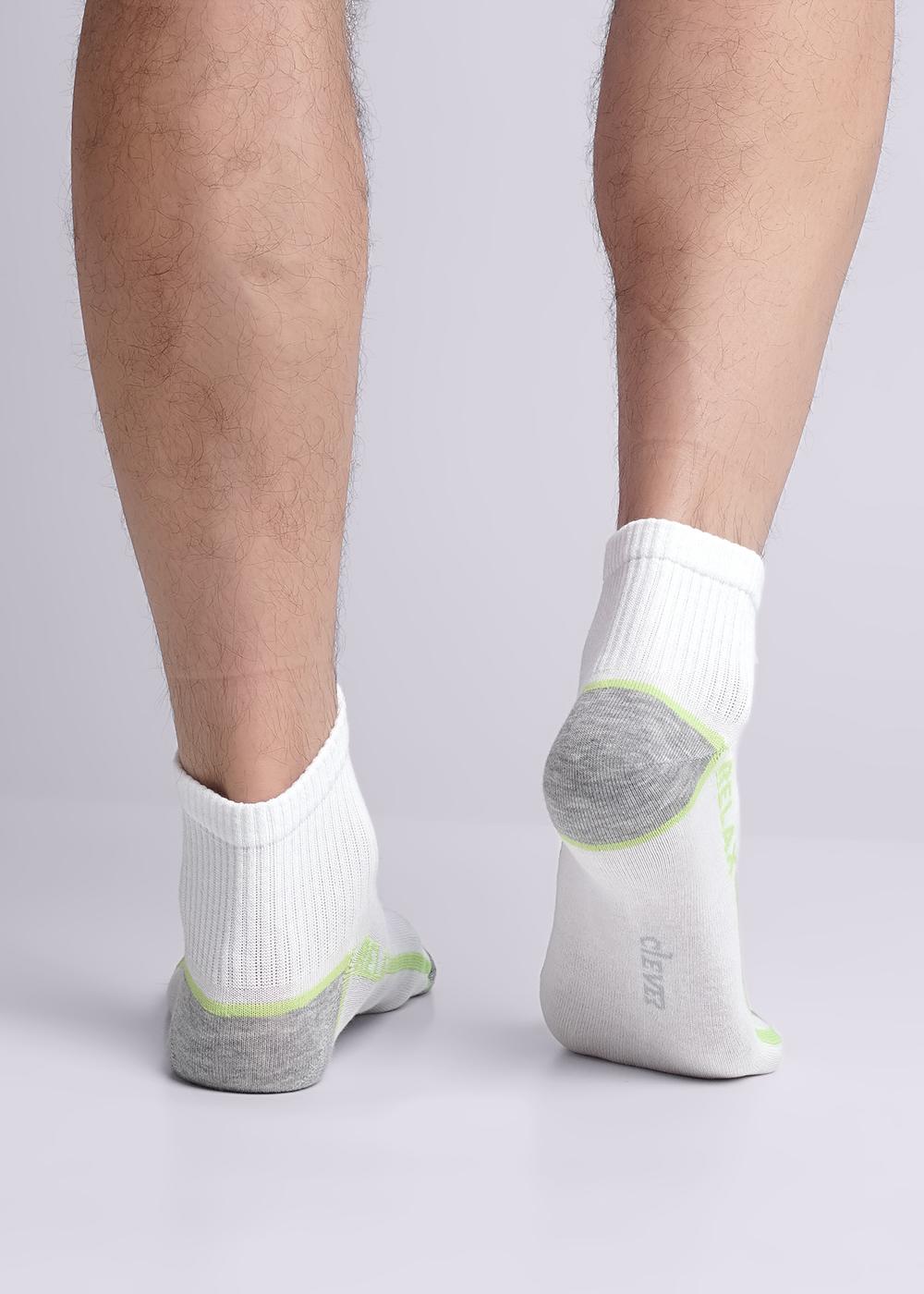 CLE К6316Л Носки мужские К6316Л белый/меланж серый