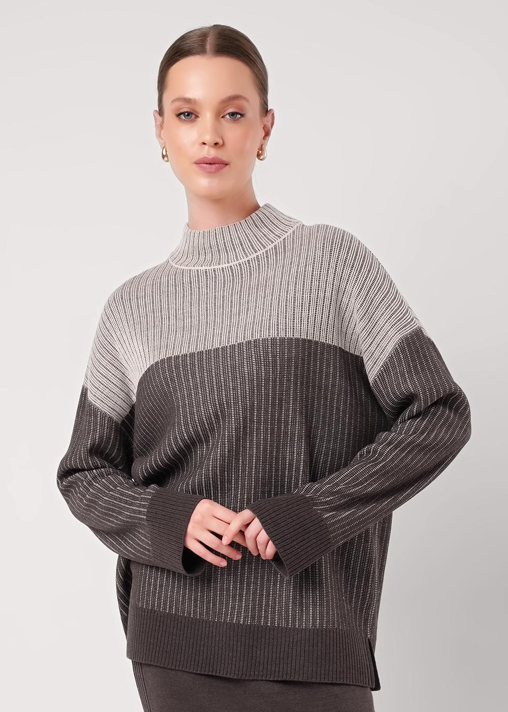 Ст.цена 1300р CLE 154597/192ак Джемпер женский 154597/192ак меланж бежевый