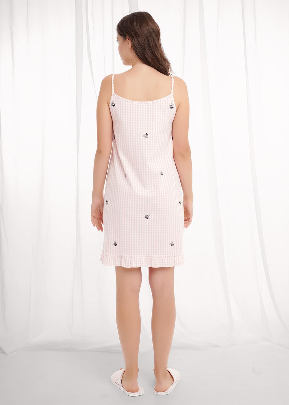 CLE LS26-1210 Сорочка ночная женская LS26-1210 св.розовый/белый