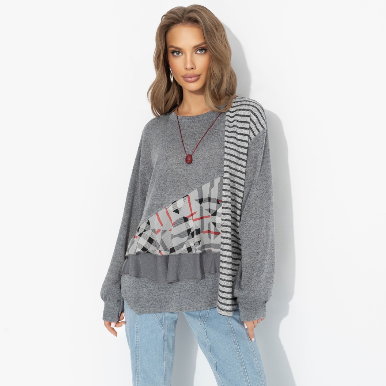 Свитшот комбинированный, Выбираю себя (стайл)