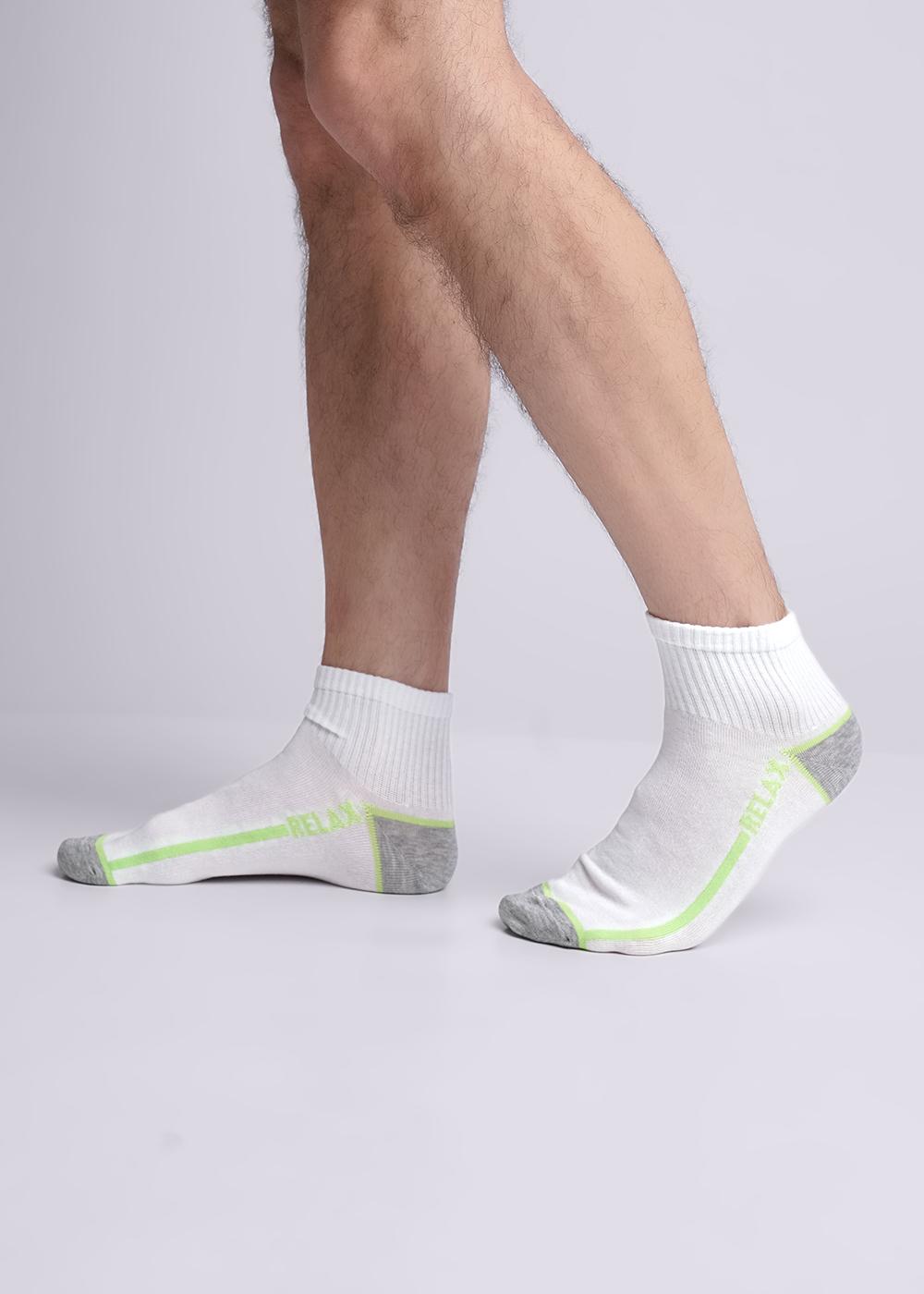 CLE К6316Л Носки мужские К6316Л белый/меланж серый