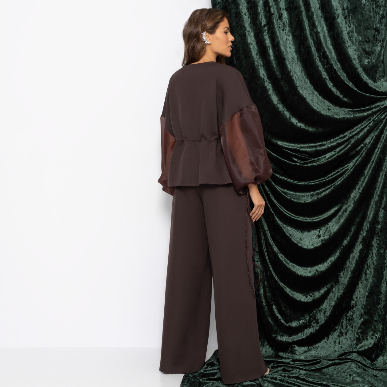 Брючный костюм для идеальной химии, Серьезная леди (2 в 1, брауни)