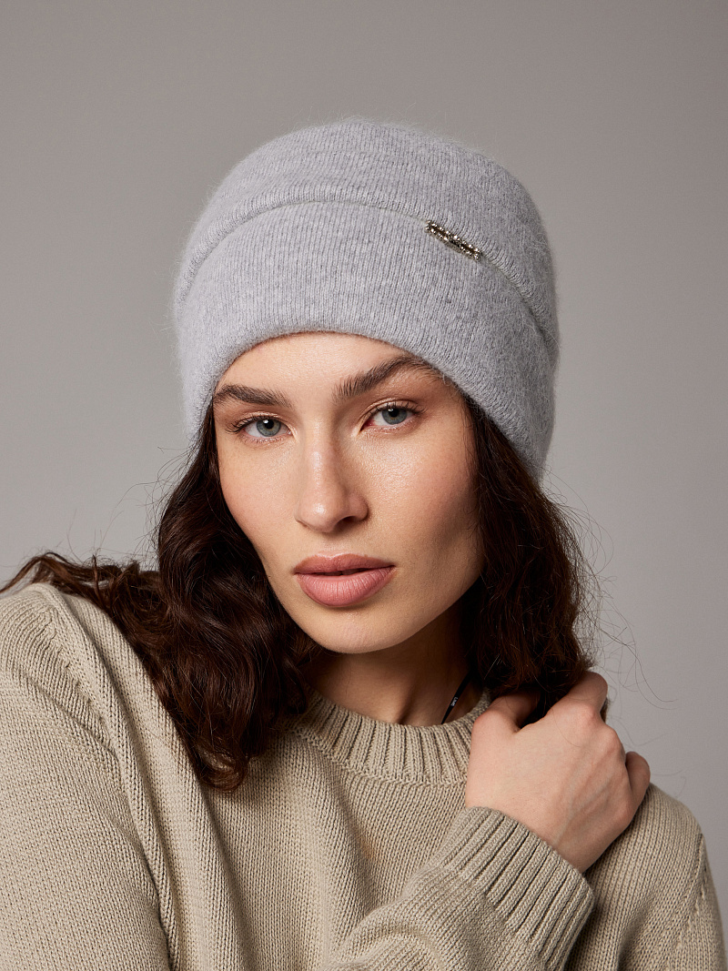 Шапка двойная 40% ангора PR 25017