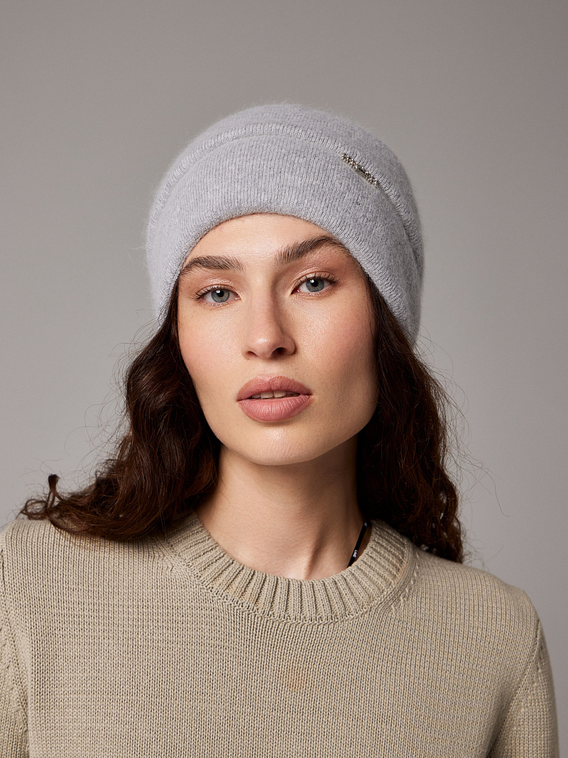 Шапка двойная 40% ангора PR 25017