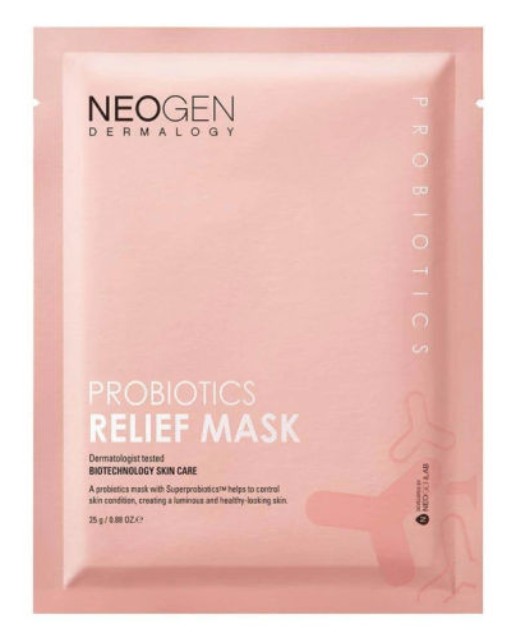 Маска тканевая с пробиотиками и пептидами восстанавливающая NEOGEN Dermalogy Probiotics Relief Mask