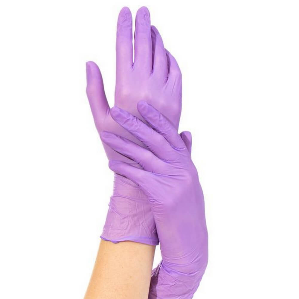 Перчатки нитриловые S неопудренные (100шт), голубые