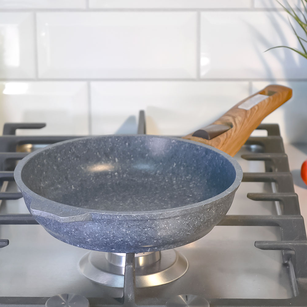 Сковорода 18см Premium blue со съемной ручкой