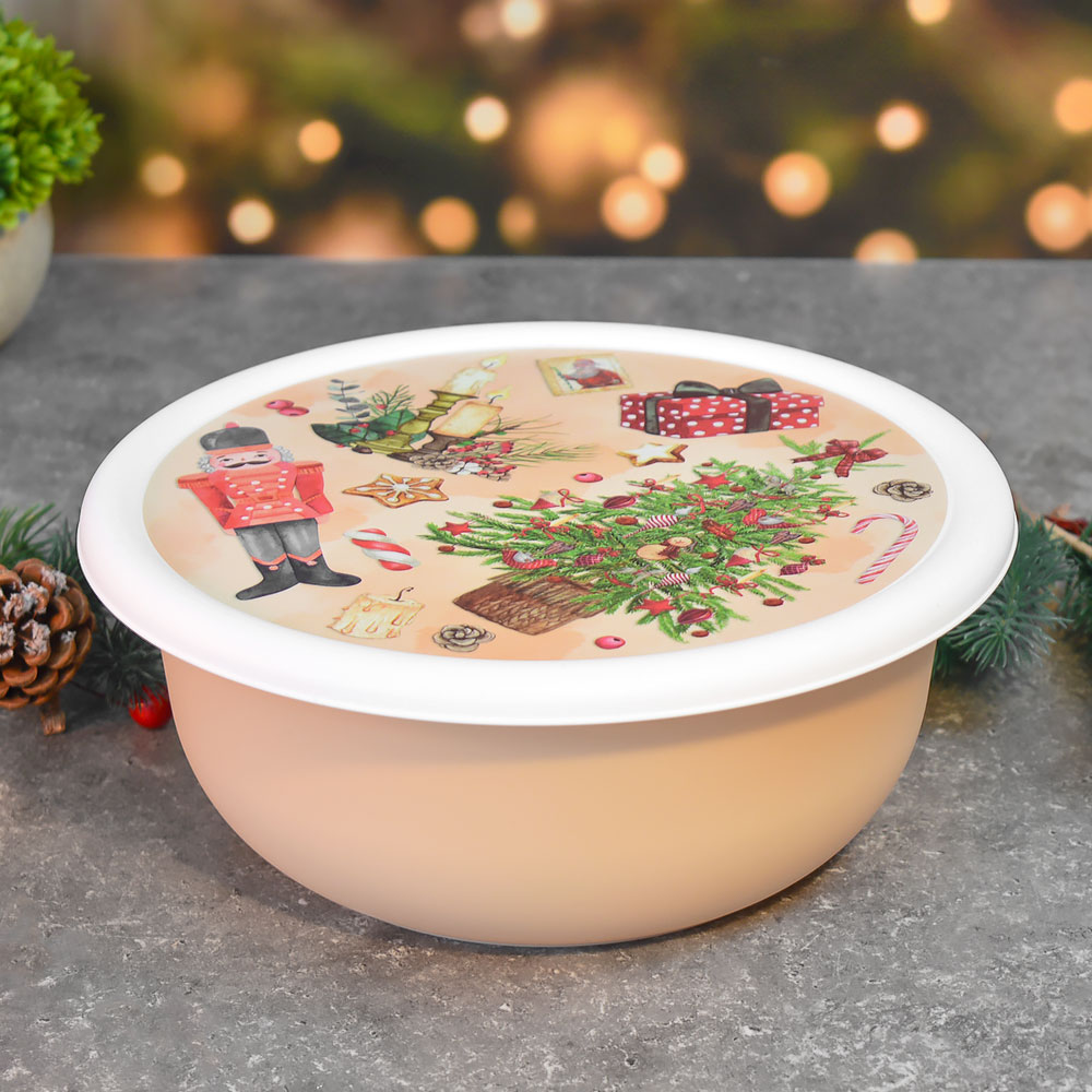 Миска 2,1л с крышкой