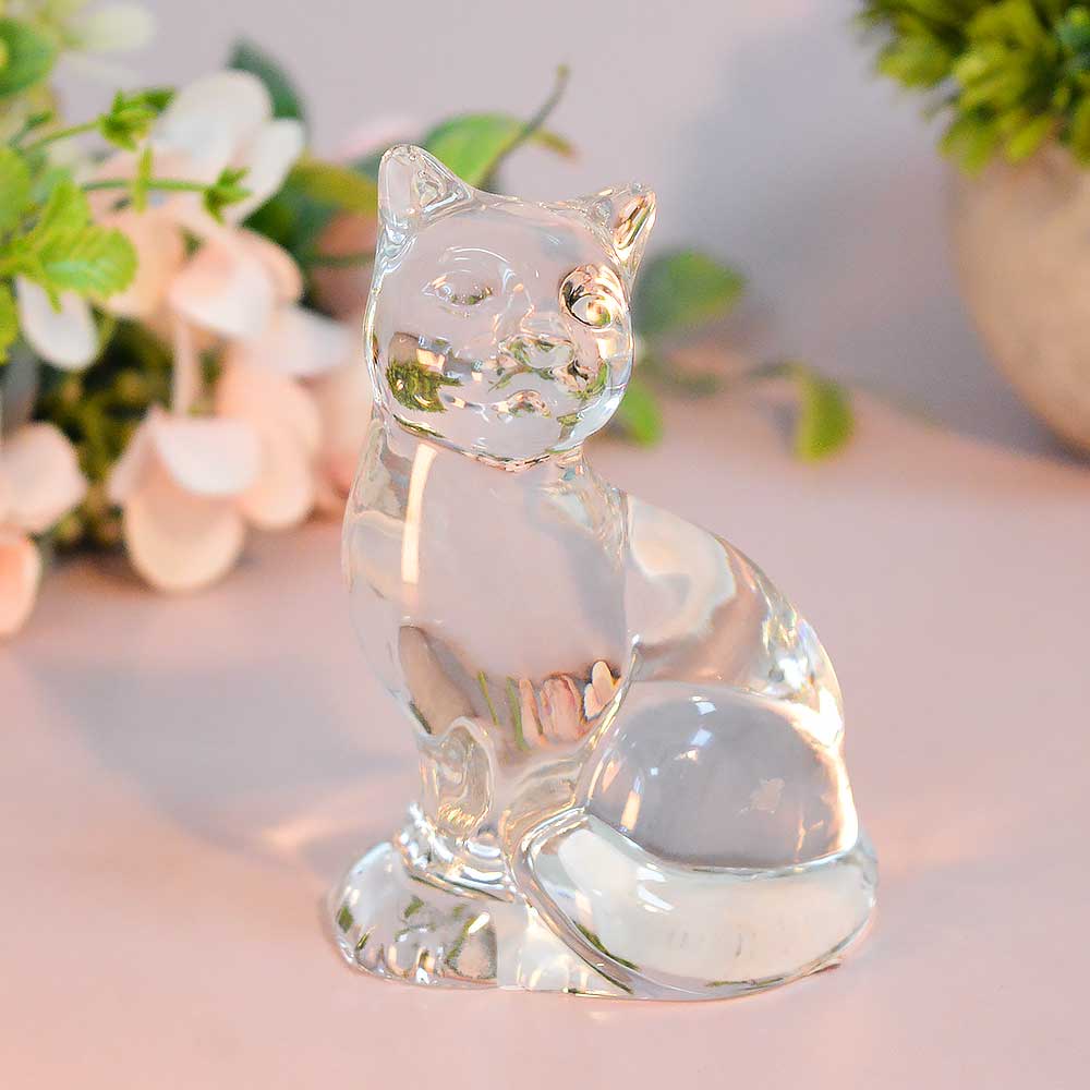 Фигурка Кот, хрусталь