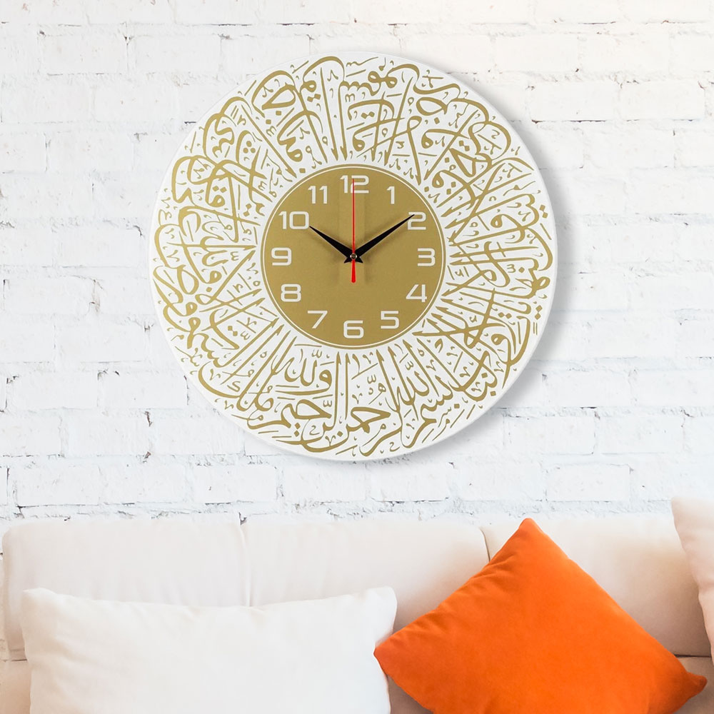 Часы настенные стеклянные d39см