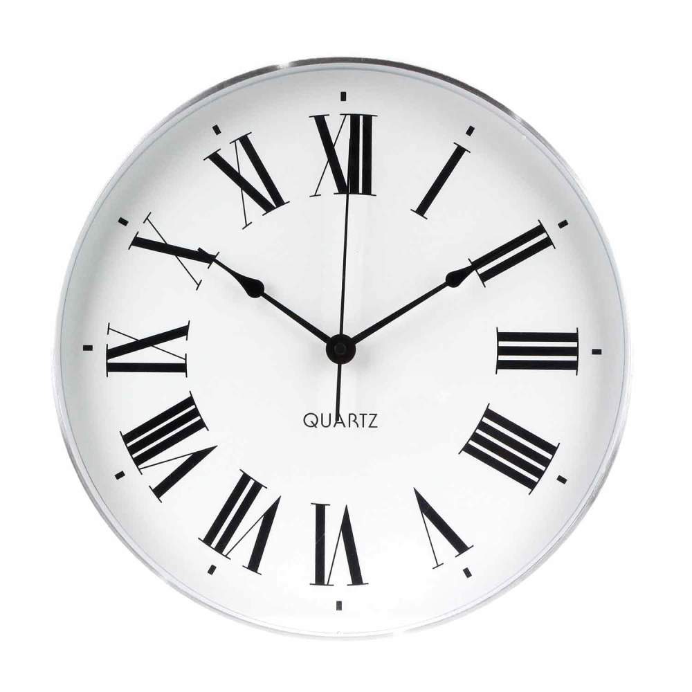 Часы настенные 31*4,2см EG7757-HF383W, белый/серебро