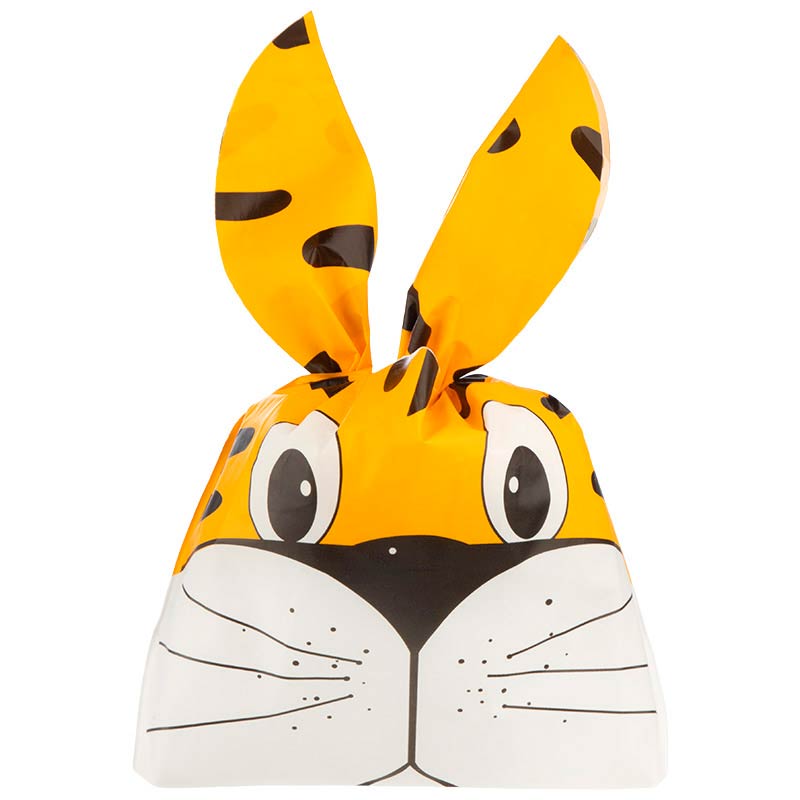 Пакет подарочный с ушками-завязками 13,5*22,5см 10шт