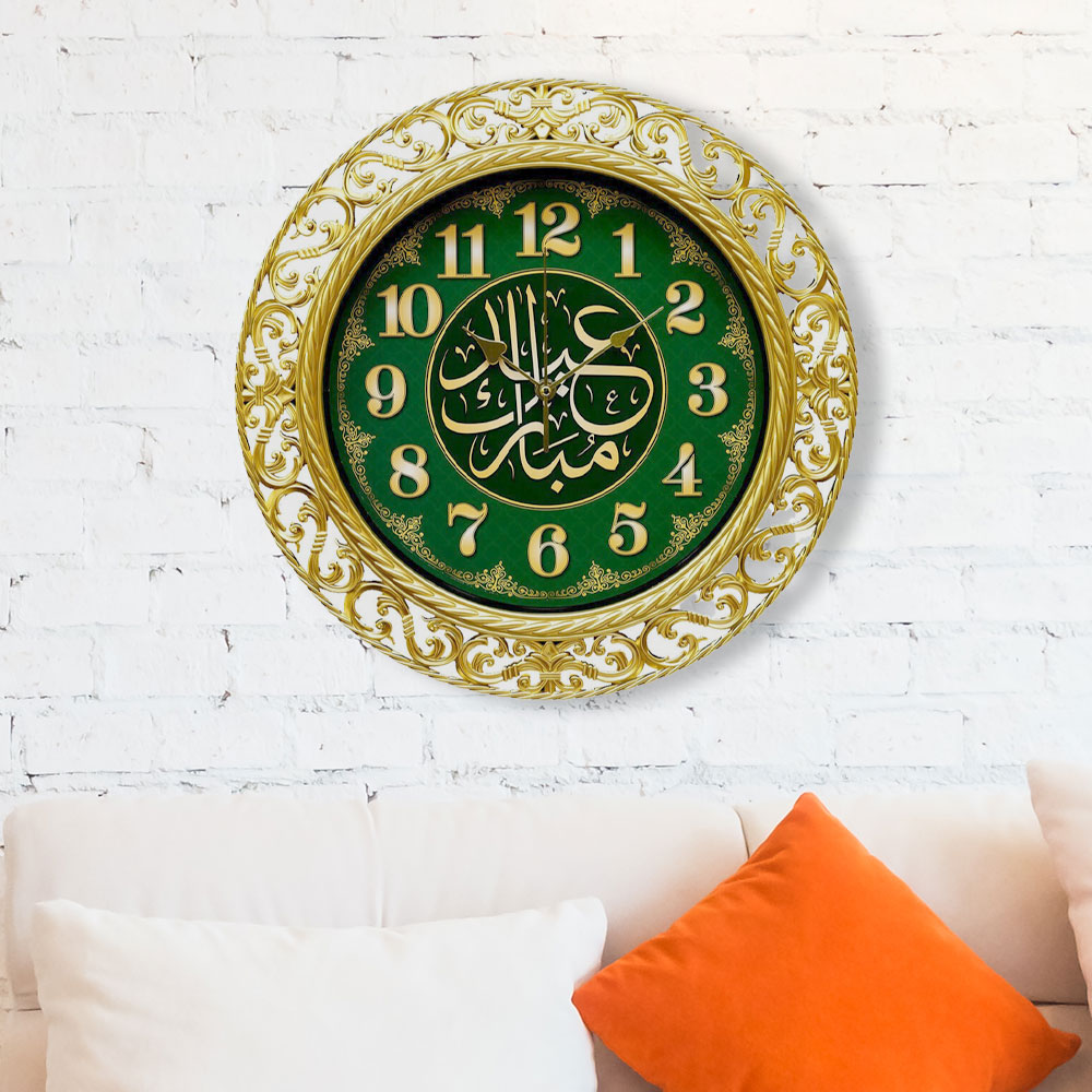 Часы настенные круглые с узором d39,5см