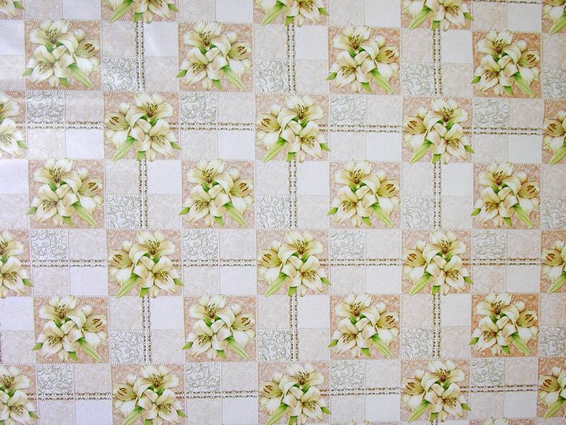 Клеенка столовая нетканая основа 20м Мажор 135см, 408/2