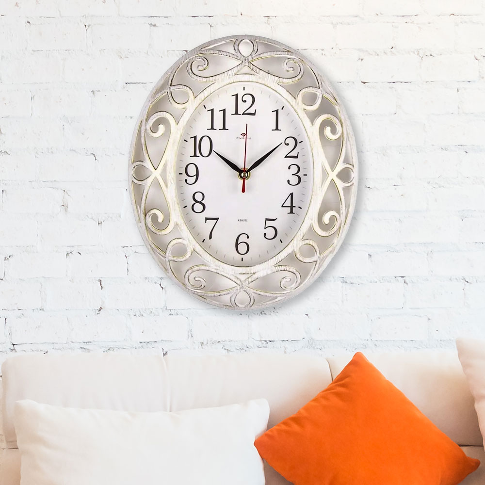 Часы настенные овальные 31*26см