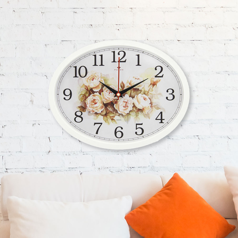 Часы настенные овальные 22,5*29см