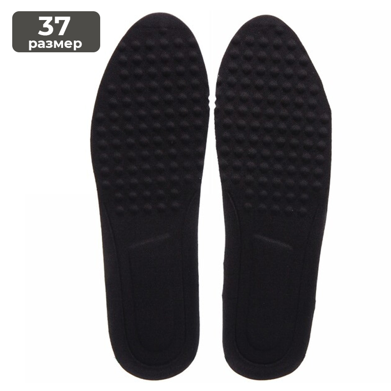 Стельки для спортивной обуви, цвет черный, р.37