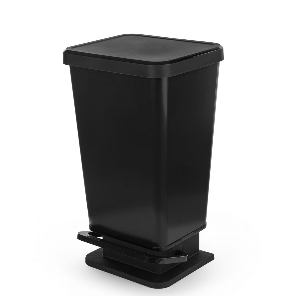 Контейнер для мусора 30л с педалью, черный