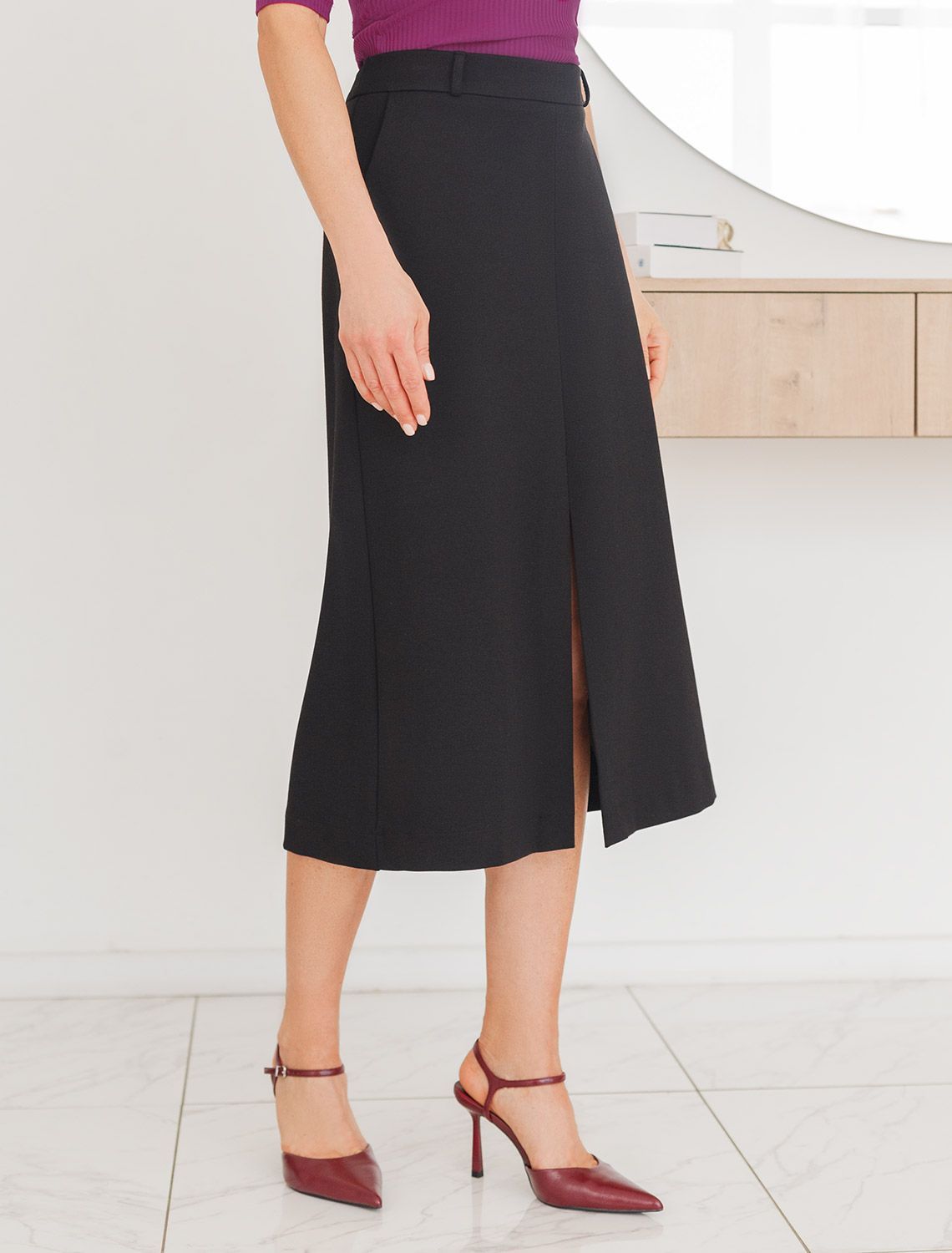 Юбка А-силуэта из джерси