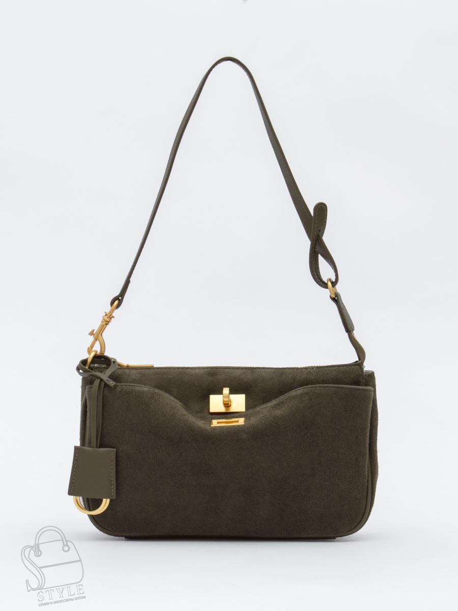 Сумка женская кожаная 990192-1NN khaki Natale Navetta