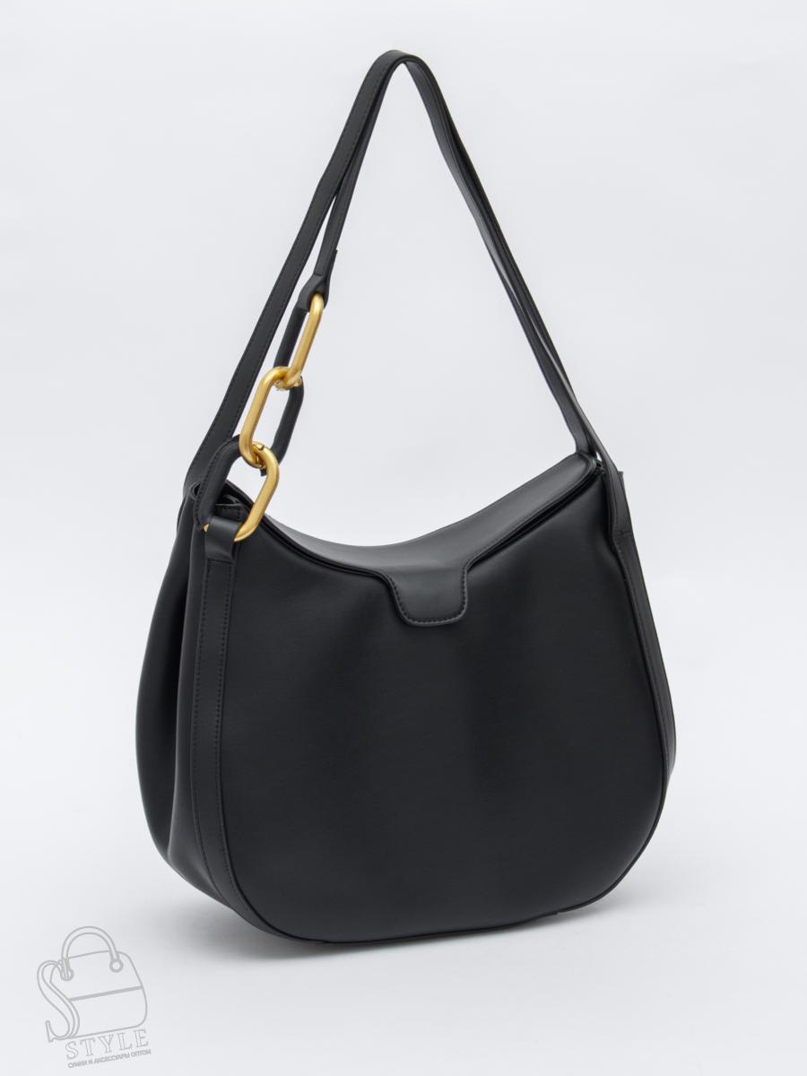 Сумка женская кожаная 1046M black Polina&Eiterou