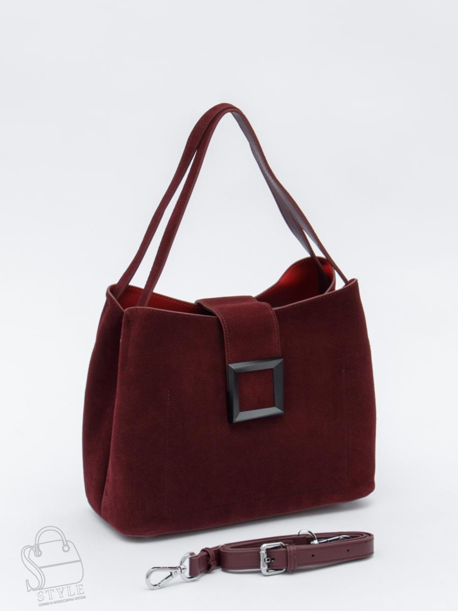 Сумка женская кожаная 2400YF angola red Polina&Eiterou