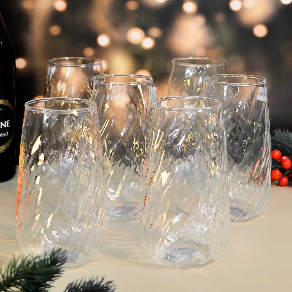 Набор стаканов 6шт 580мл, d6,5см, h15см (высокие), GPDMC-31