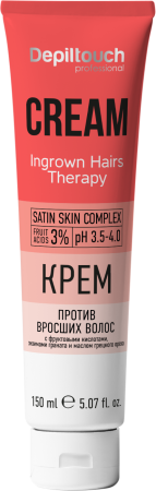 Depiltouch Крем против вросших волос с фруктовыми кислотами, энзимами граната и маслом грецкого ореха 150 мл
