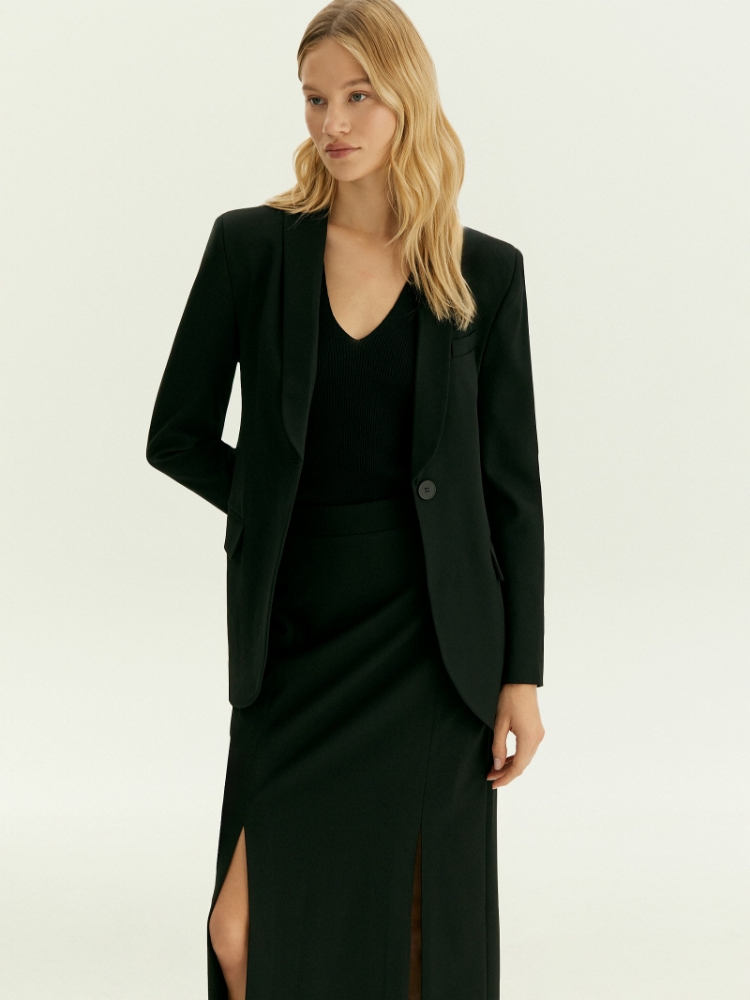 Юбка миди с разрезами ,
69% полиэстер, 29% вискоза, 2% эластан ,