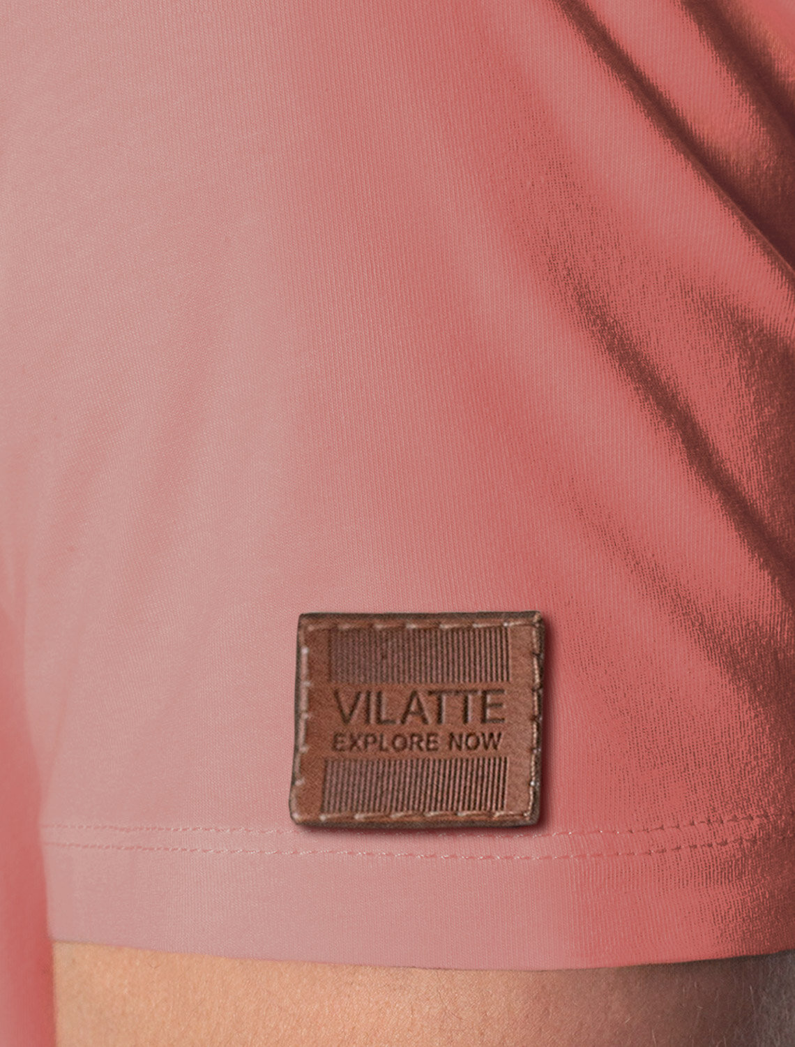 ст. цена1390руб.! VILATTE Футболка U49.045коралловый_regatta