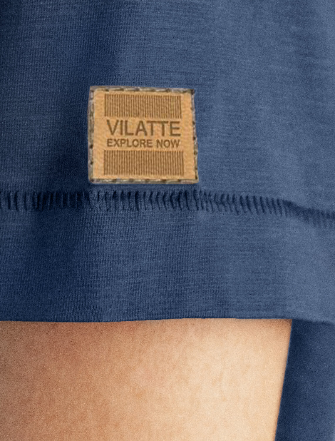 ст. цена1290руб.! VILATTE Футболка U49.040св.синий