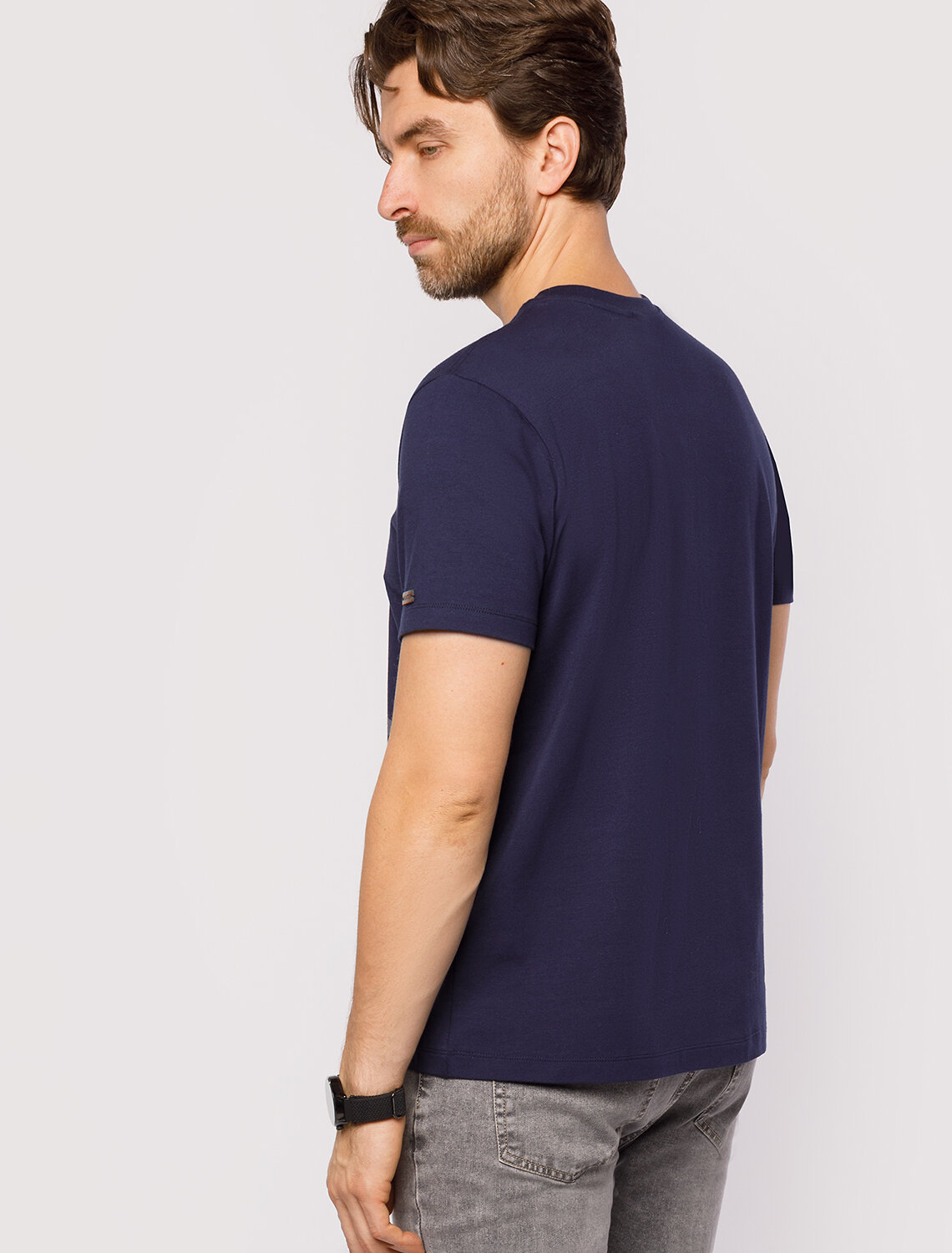 ст. цена1390руб.! VILATTE Футболка U49.026темно-синий_алтай