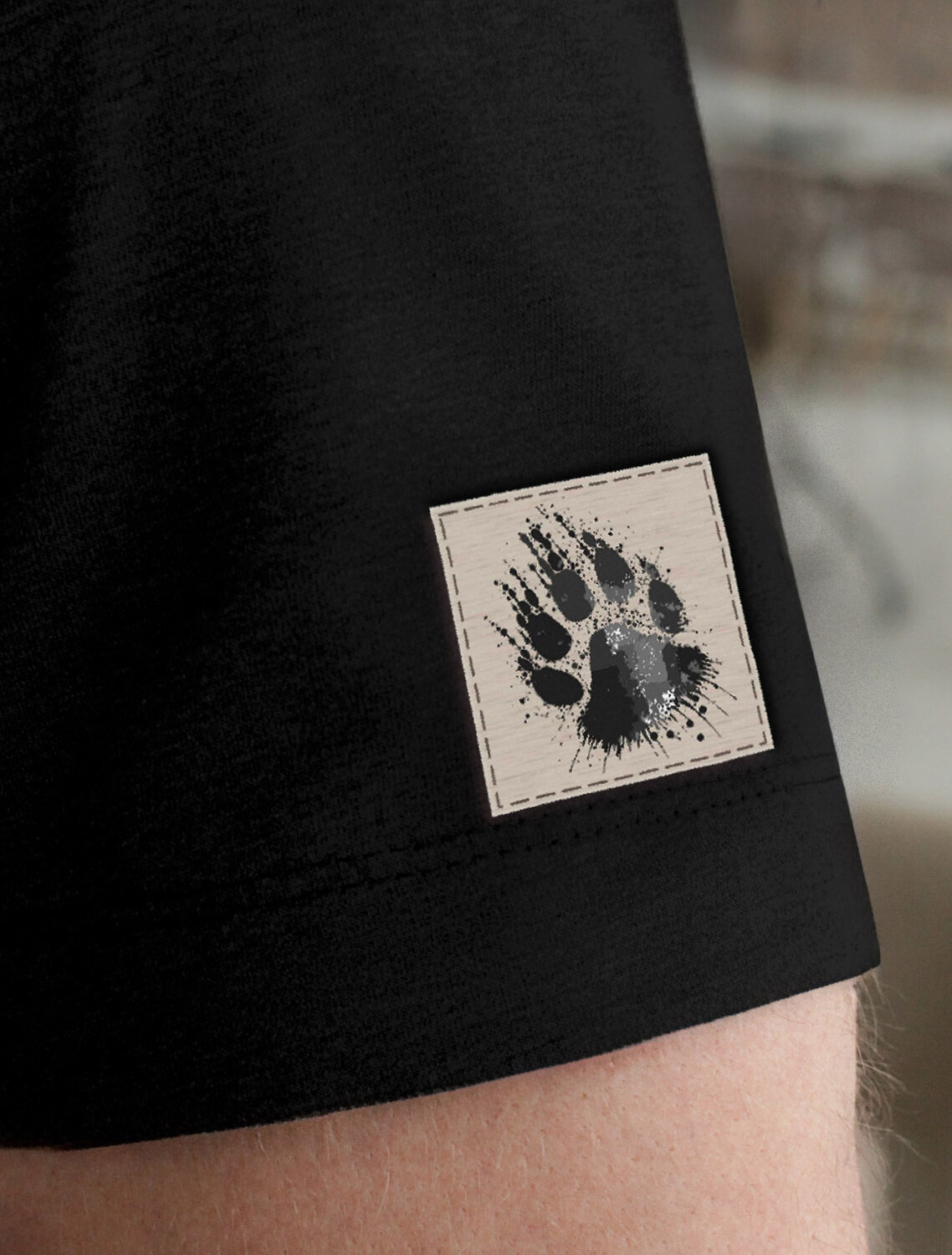 ст. цена1390руб.! VILATTE Футболка U49.045черный_медведь