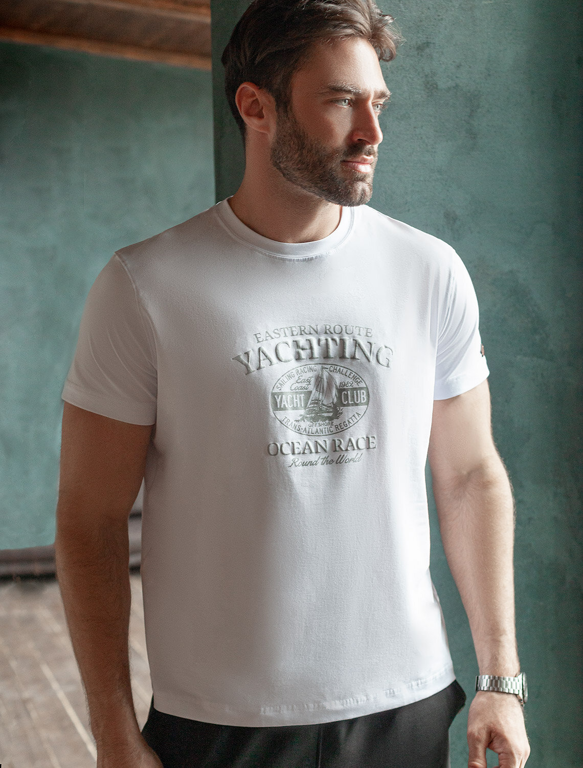 ст. цена1390руб.! VILATTE Футболка U49.045белый_yachting