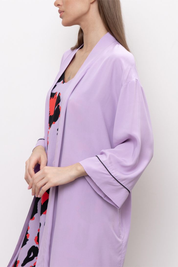 Ст.цена 3150р ПЕНЬЮАР ЖЕНСКИЙ арт. 5704W-76024.2H-814 Лиловый|170-