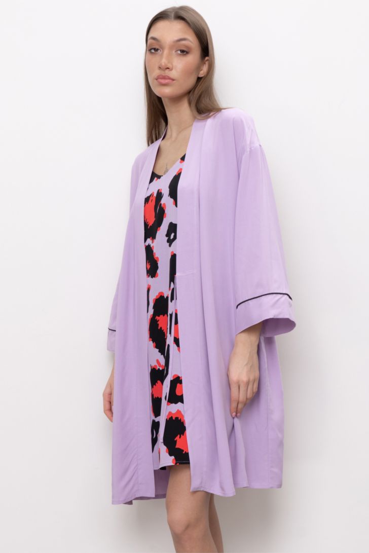 Ст.цена 3150р ПЕНЬЮАР ЖЕНСКИЙ арт. 5704W-76024.2H-814 Лиловый|170-