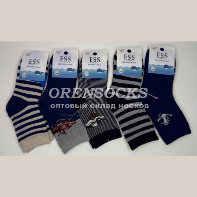 ESS ДЕТСКИЕ НОСКИ ХЛОПОК МАХРОВЫЕ АССОРТИ ОТЛИЧНОГО КАЧЕСТВА 3040