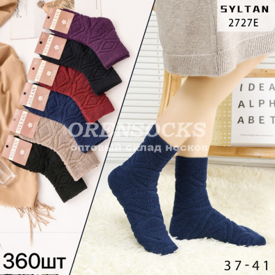 НОСКИ ЖЕНСКИЕ ХЛОПОК МАХРОВЫЙ ВЕРХ АССОРТИ ОТЛИЧНОГО КАЧЕСТВА SYLTAN 2727