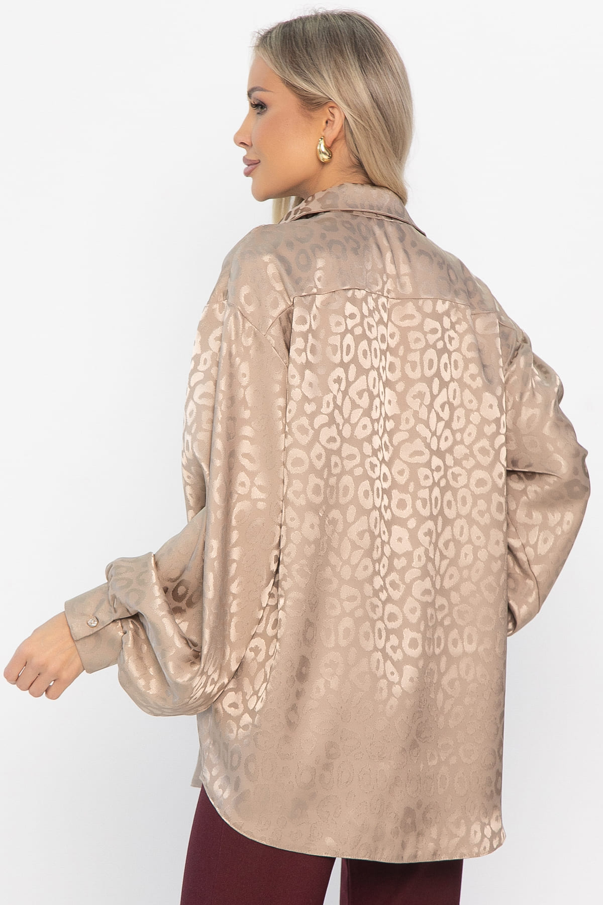 Рубашка атласная Все мысли о тебе (капучино) Б14503-7М