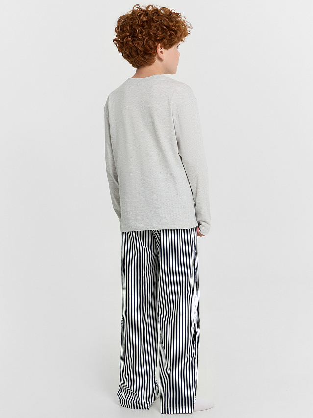 Комплект домашний для мальчиков серый