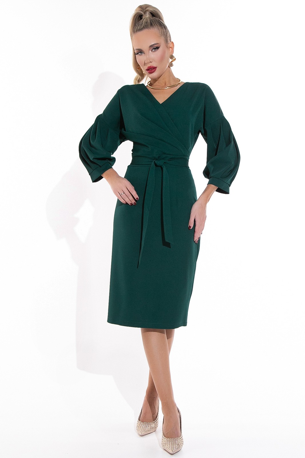 Платье Искусство обольщения (тёмно-зелёный)