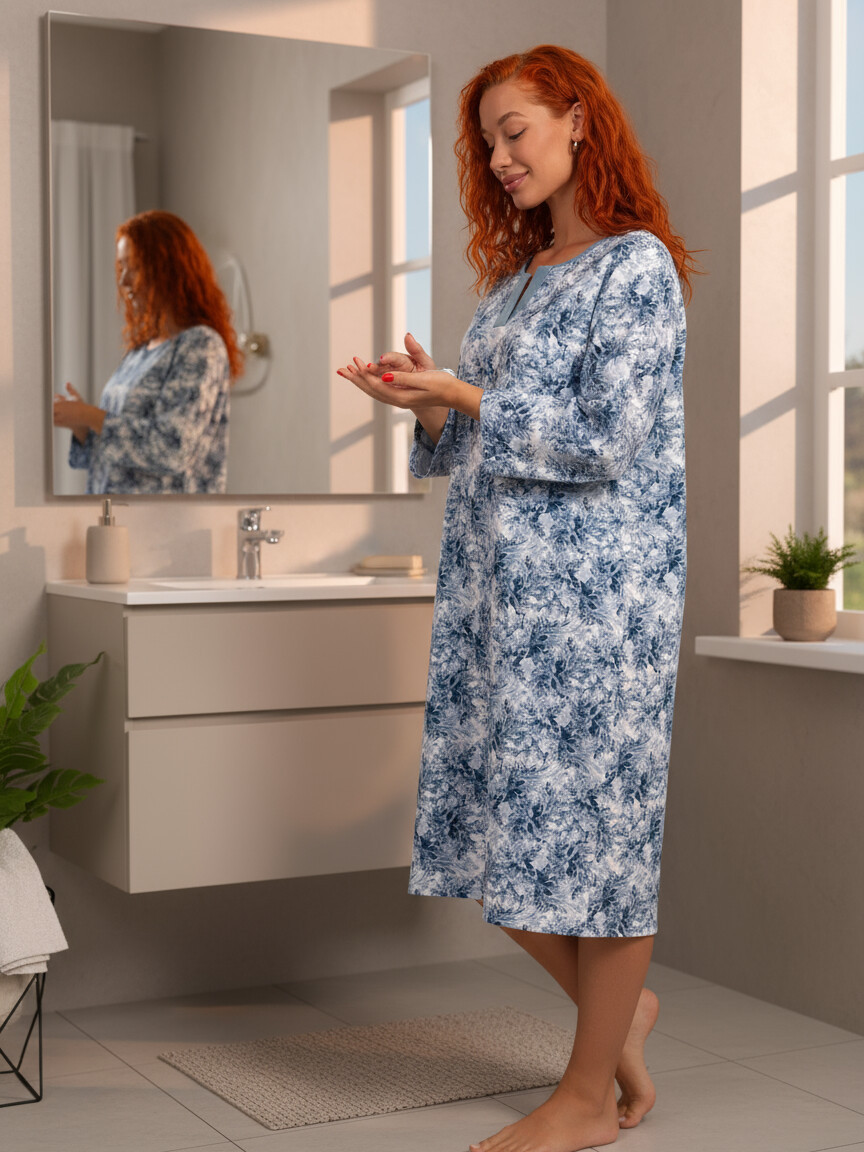 Ночная сорочка женская футер начёс