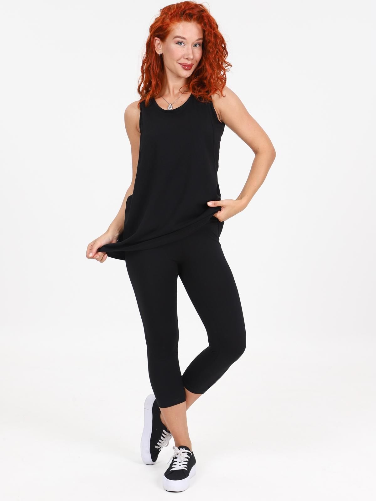 Женская майка Ритмика / черный