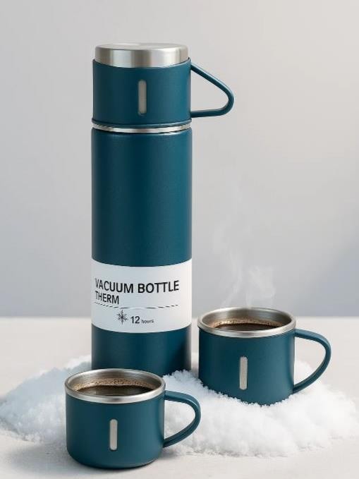 Набор из термоса и 2 чашек