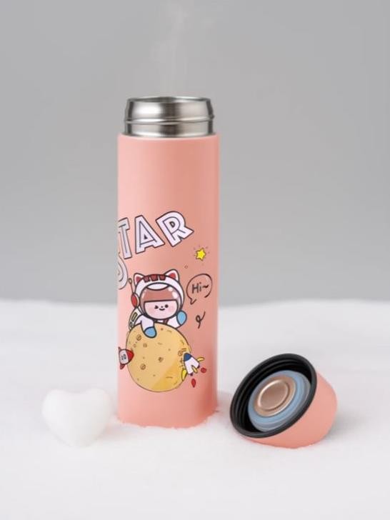 Термос «Happy friends, girl», red (500 ml)