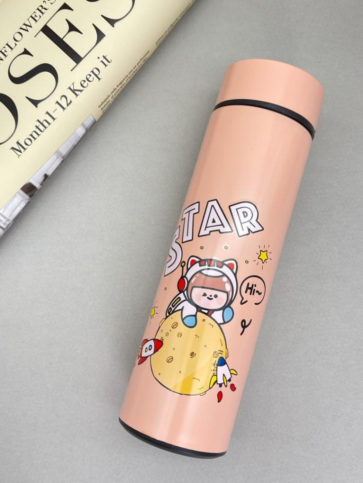 Термос «Happy friends, girl», red (500 ml)