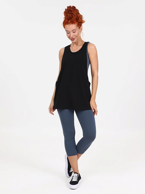 Женская майка Ритмика / черный