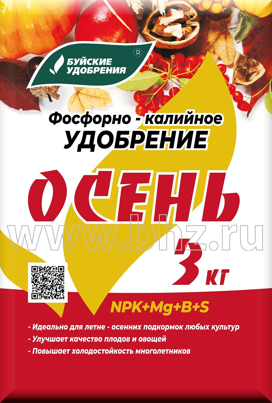 Уд. БХЗ Осень фосфорно-калийное 3 кг (PK 5:18) /5 шт Буй