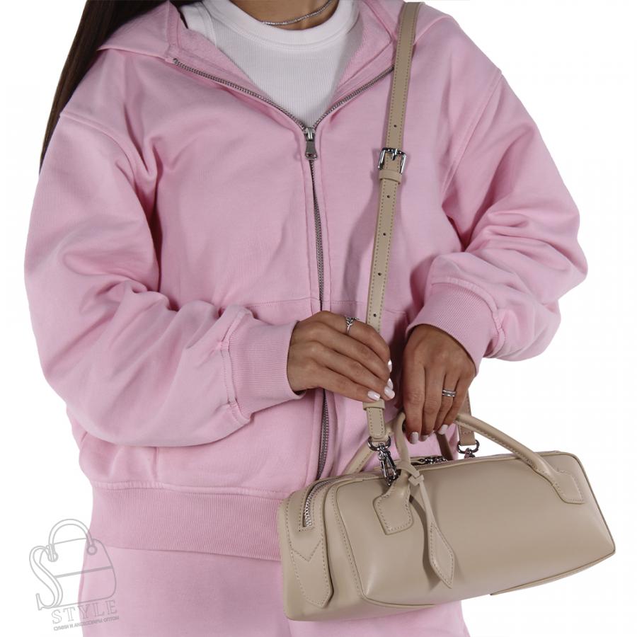 Сумка женская кожаная 999015PE apricot Polina&Eiterou/30